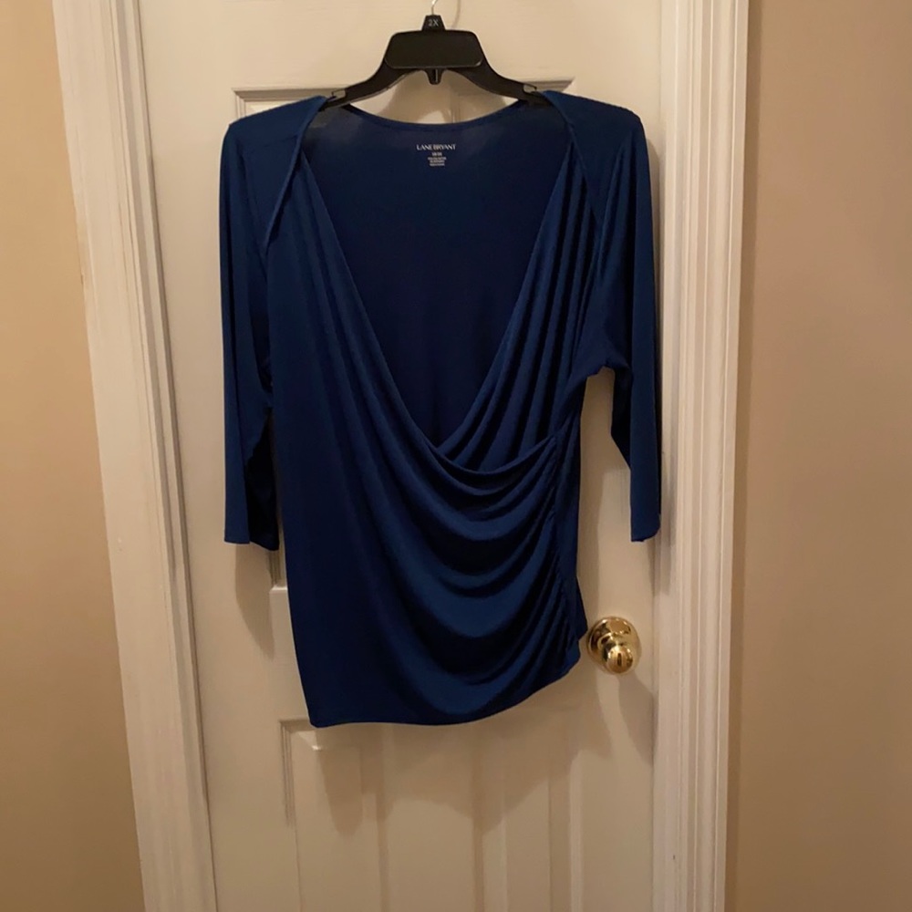 Lane Bryant blue blouse size 18/20